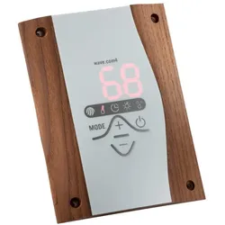 Harvia Wave com4 Basismodul - Bedienteil Dunkles Holz