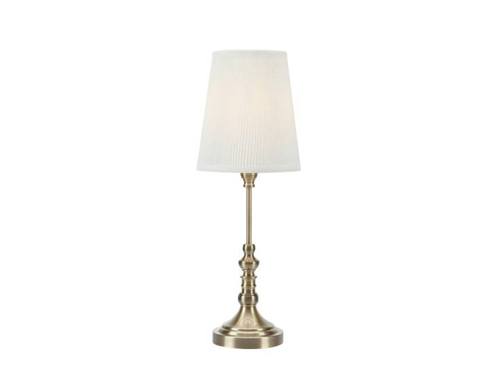 Markslöjd Tischleuchte Noble, Creme, oval, 21.5x66x21.5 cm, Wippschalter, Lampen & Leuchten, Innenbeleuchtung, Tischlampen, Tischlampen