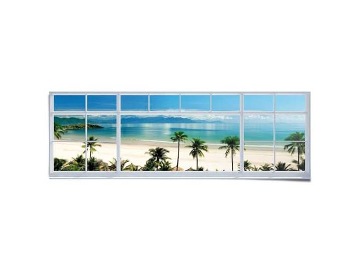 Poster Strand uitzicht 53 x 158
