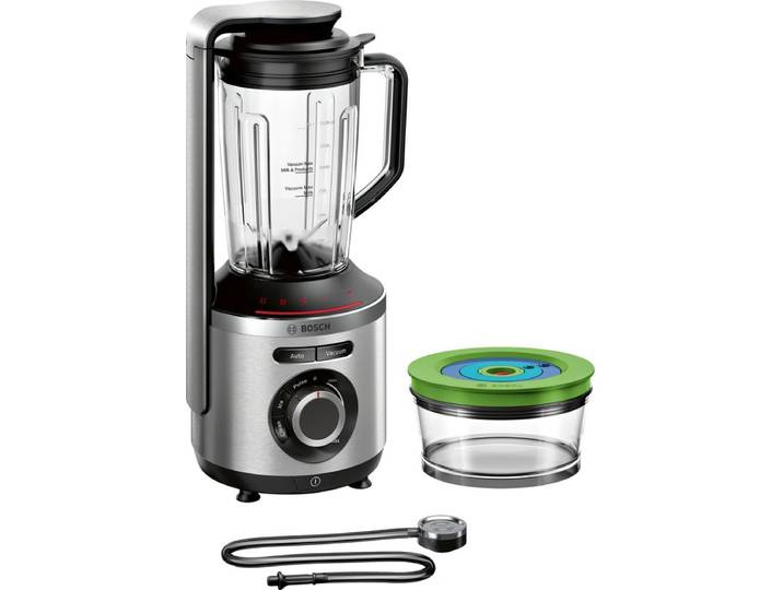 Bosch Serie 8, Vakuum-Mixer, VitaPower, 1000 W, Silber, MMBV622M, ID MMBV622M