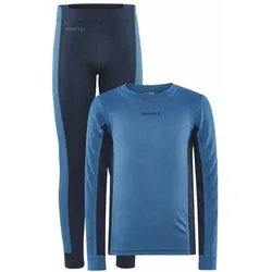 CRAFT Kinder Wäscheset CORE Dry Baselayer Set J, Größe 134 in Blau Blau