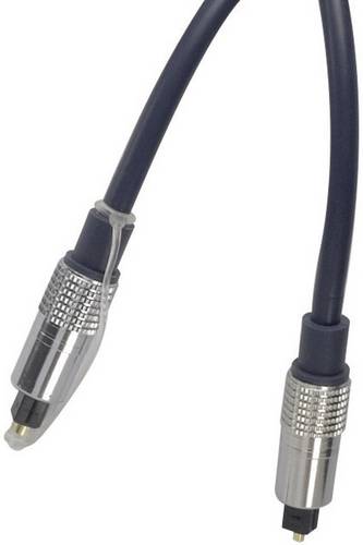 Kash 30L526 Toslink Digital-Audio Anschlusskabel [1x Toslink-Stecker (ODT) - 1x Toslink-Stecker (ODT)] 2.00m Schwarz vergoldete