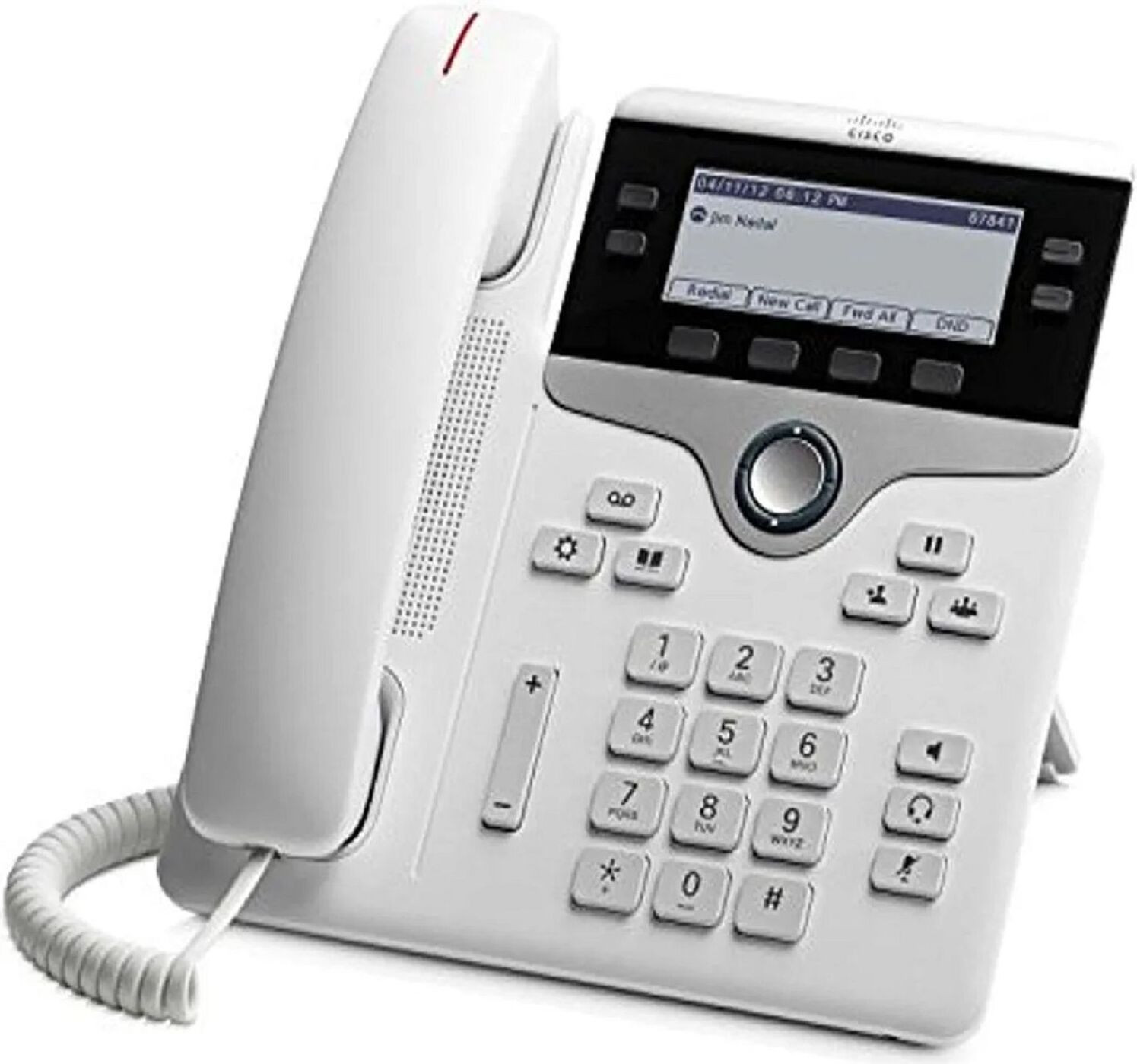 Cisco IP-telefoon 7841 VoIP-telefoon wit met 4 lijnen en SIP SRTP ondersteuning