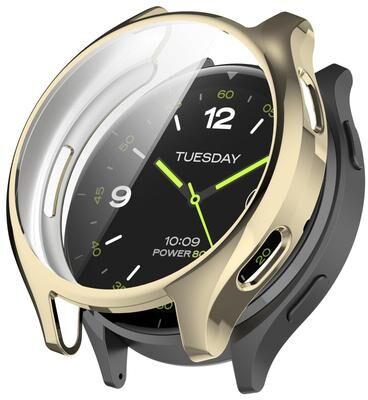 Everyday Crate Xiaomi Watch 2 Full Coverage TPU Watch Protective Case With Electroplated Finish light Gold