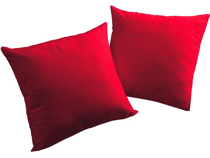 Dekokissen WIRTH Westport Gr. 2, rot (rot, ranken), B:50cm L:50cm, Obermaterial: 100% Polyester, Dekokissen_Sitzkissen_Kissenhüllen, Dekokissen