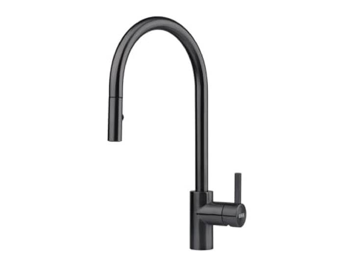 FRANKE Robinet de lavabo Eos Neo pull-out spray 115.0613.671 Couleur/Finition : Acier inoxydable noir