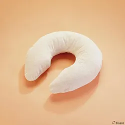Nackenhörnchen weiß 110 cm Frotteebezug mit Bifill