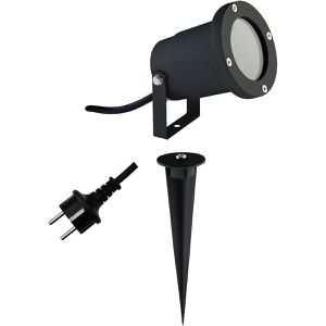 EVN Gartenstrahler 545239, mit GU10-Fassung, 230V, mit Erdspieß
