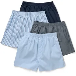 Tchibo - 4 Web-Boxershorts - Herren - Gr. Xl/7 - schwarz/gestreift