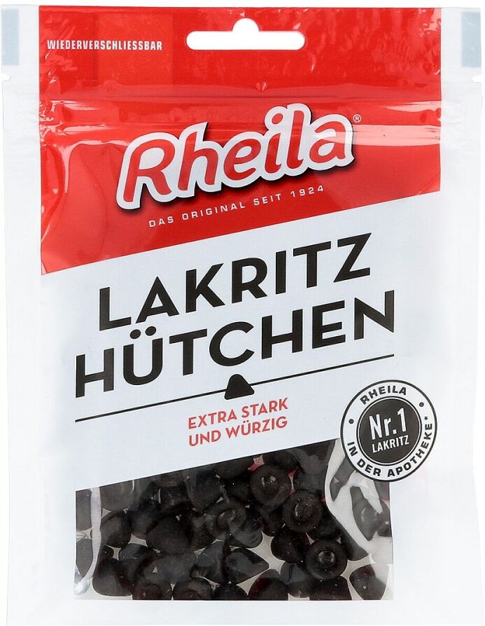 Rheila Lakritz Hütchen Gummidrops mit Zucker 90g