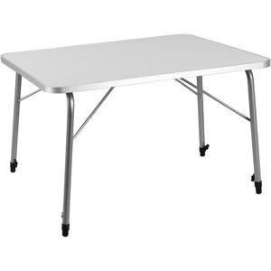 CASARIA Klapptisch 101446, Holz, höhenverstellbar, höhenverstellbar, 80 x 50-69 x 54 cm, weiß