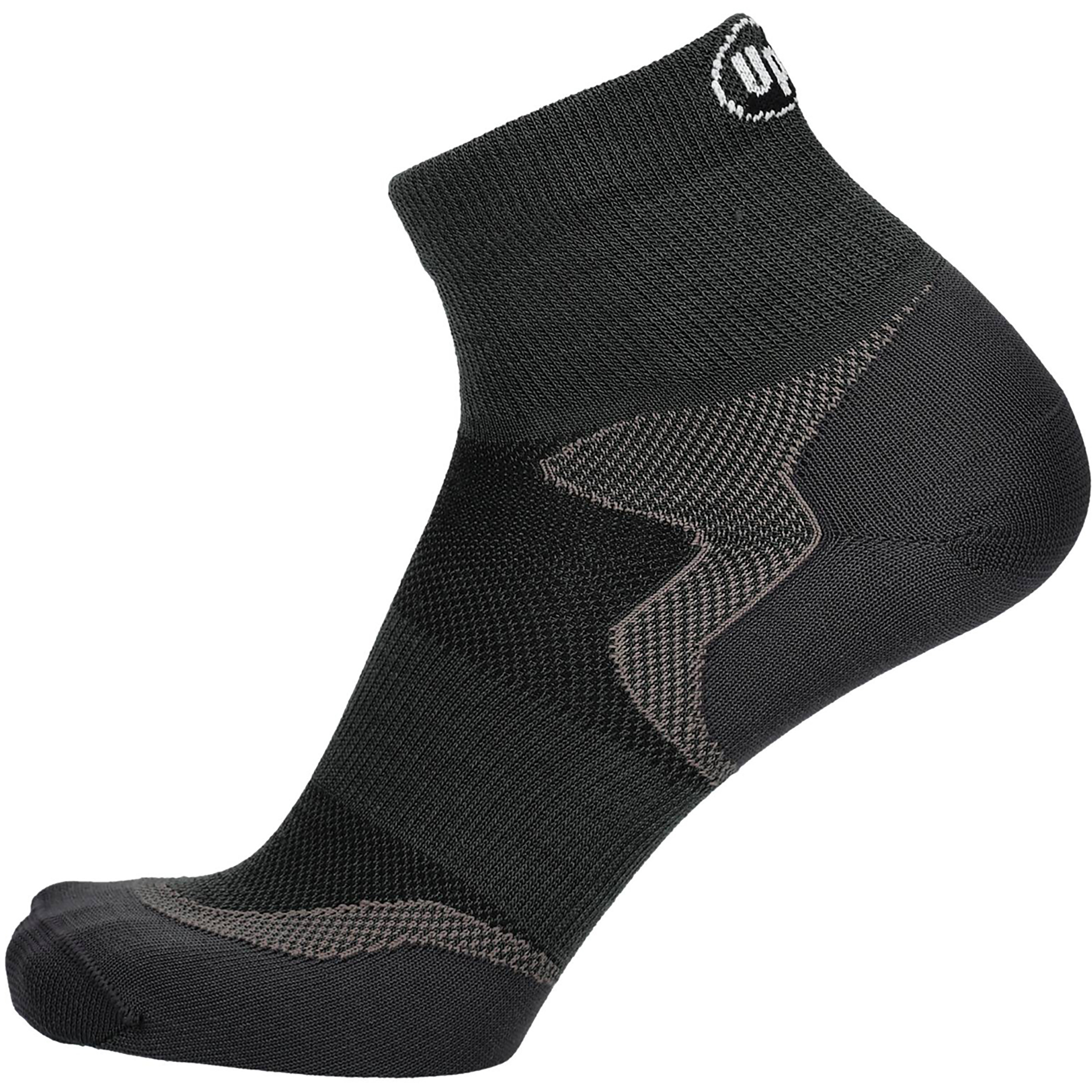 UphillSport Petro Wandersocken schwarz Größe 43 Trekking Schnell trocknend Merinowolle | Lyocell (Tencel)