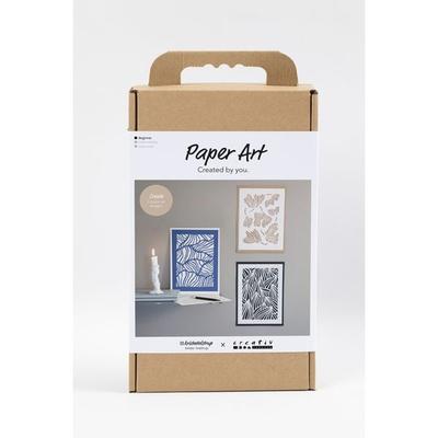 Creativ Company Kreativ Set Papierkunst, Bilder zum Aushängen, Creme