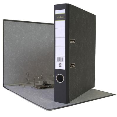 Midori 1 x Aktenordner A4 50 mm Schwarz Wolkenmarmor Archiv Büroordner Ringordner