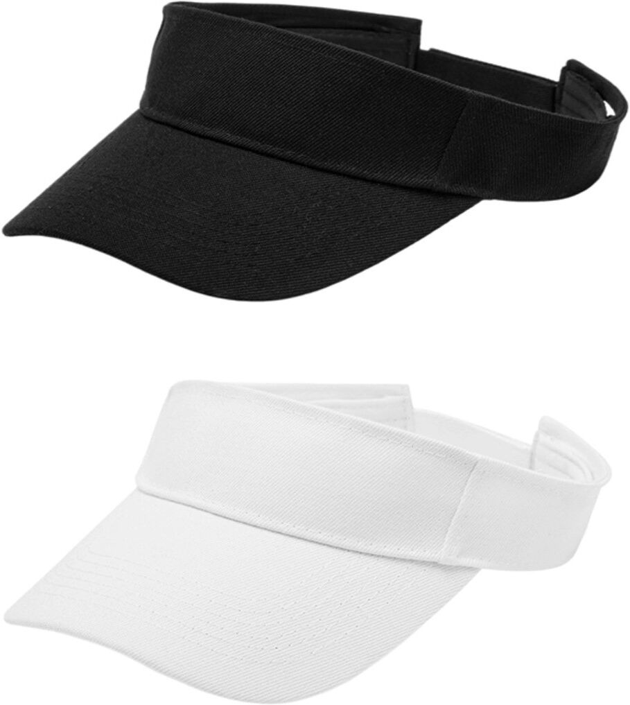 INF Lot de 2 casquettes visière de baseball - Polyester respirant, Évacuation de la transpiration, Dos réglable, Protection UV,