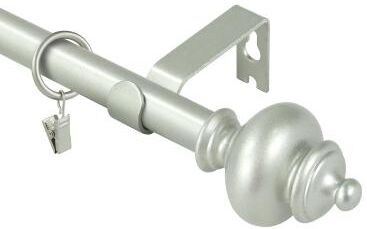 Urbanest Modern Window Drapery Curtain Rod Set with 8 to 24 Rings