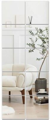 Uplifted Finds Self Adhesive Flexible Non Glass Mirror Sheets 15 X 15 Cm 10 Pcs