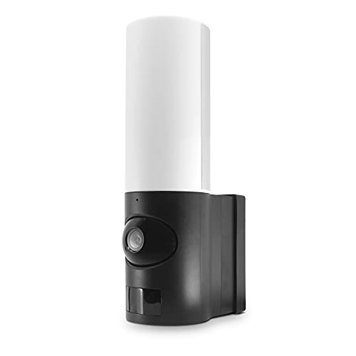 Avidsen HomeCam Spotlight slimme bewakingscamera voor buiten met geïntegreerde ledlamp, zwart, wifi, bewegingsdetectie en nachtzicht