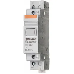 Finder Installationsrelais 20A, 12V AC, 1 Schließer