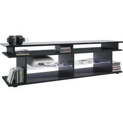 LOWBOARD Movie Platte des TV-Aufsatzes in Schwarz Hochglanz