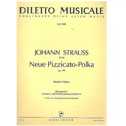 Neue Pizzicato-Polka op.449 für Streicher und Glockenspiel Stimmen (Glsp. und 4-3-2-2-1), Fachbücher von Johann (Sohn) Strauss