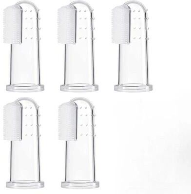 Uplift Essentials Gentle Care Silicone Finger Toothbrush Set 5pcs