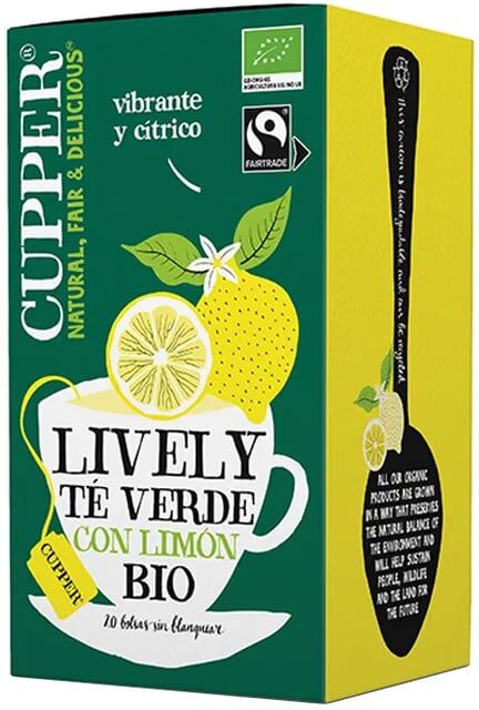 Cupper Green Tea With Lemon Bio 20 Infusões