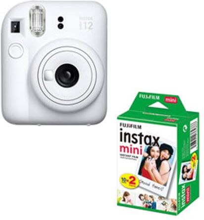 Fujifilm instax mini 12 Blanca Pack cámara + Papel foto
