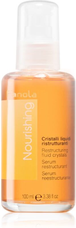 Fanola Nourishing Restructuring Liquid Crystals Olieserum til tørt og skadet hår 100 ml