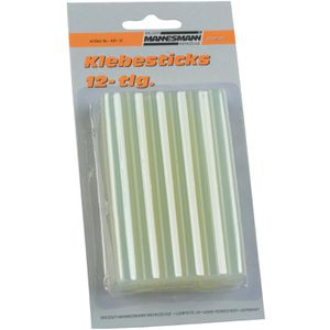 BrüderMannesmann Heißklebesticks transparent, Ø 11mm, Länge 100mm, 12 Sticks