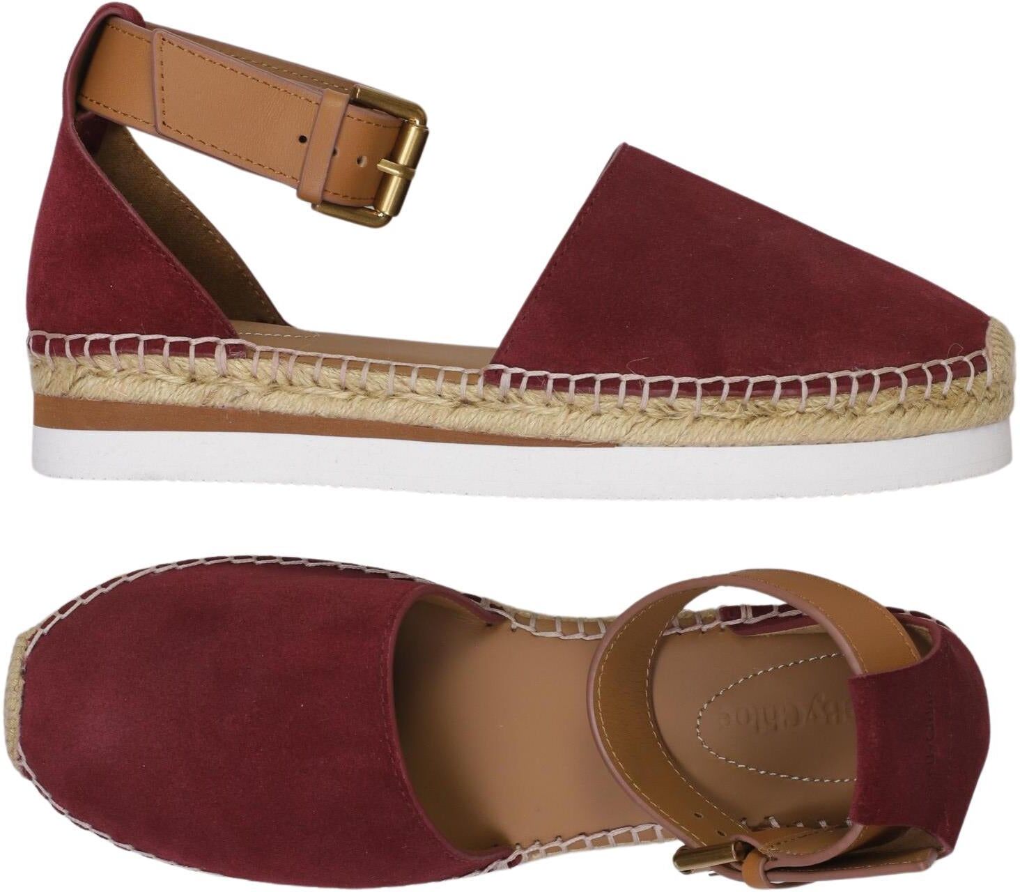 See by Chloe Damen Halbschuh, Rot, Gr. EU 39, Leder - Second Hand