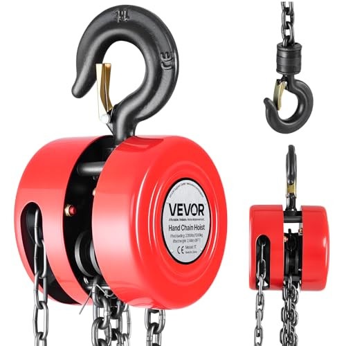 VEVOR Handmatige kettingtakel met G70-ketting, rood