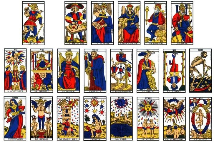 Mini Tarot de Marseille Grimaud 78 cartes