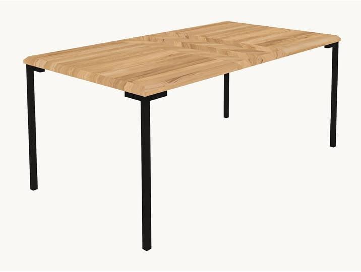 Tisch Parquetta - 80x140 cm - Wildeiche
