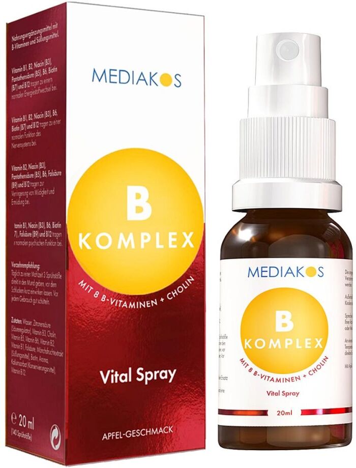 Vitamin B Komplex Mediakos Vital Spray Vegan