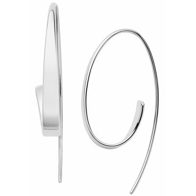 Paar Ohrhaken SKAGEN "Schmuck Geschenk Edelstahl Ohrringe KARIANA", silber (edelstahlfarben), Ohrringe, Damen, Edelstahl