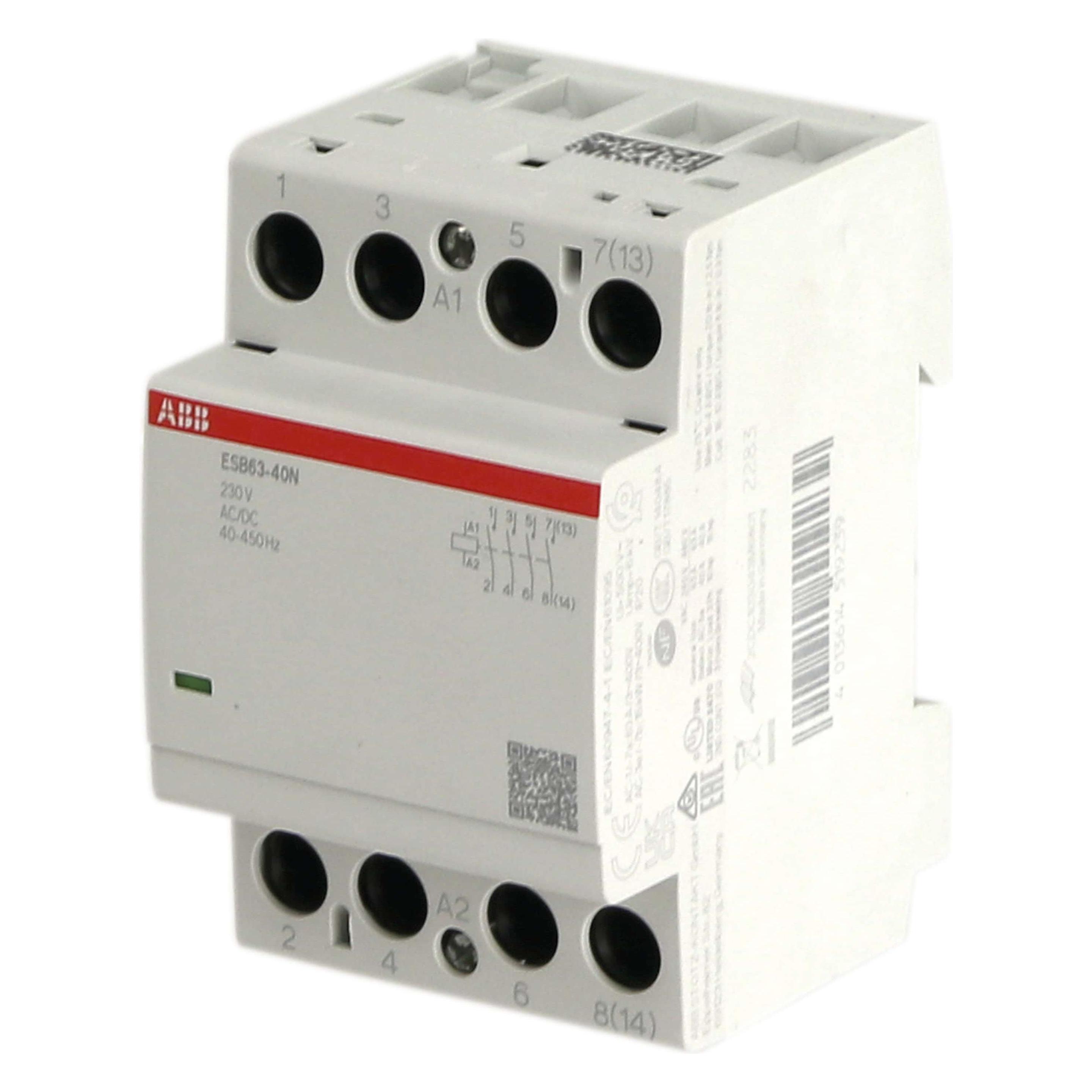 ABB ESB63-40N-06 Installationsschütz 4S/0Ö, 230 V AC/DC (1SAE351111R0640)