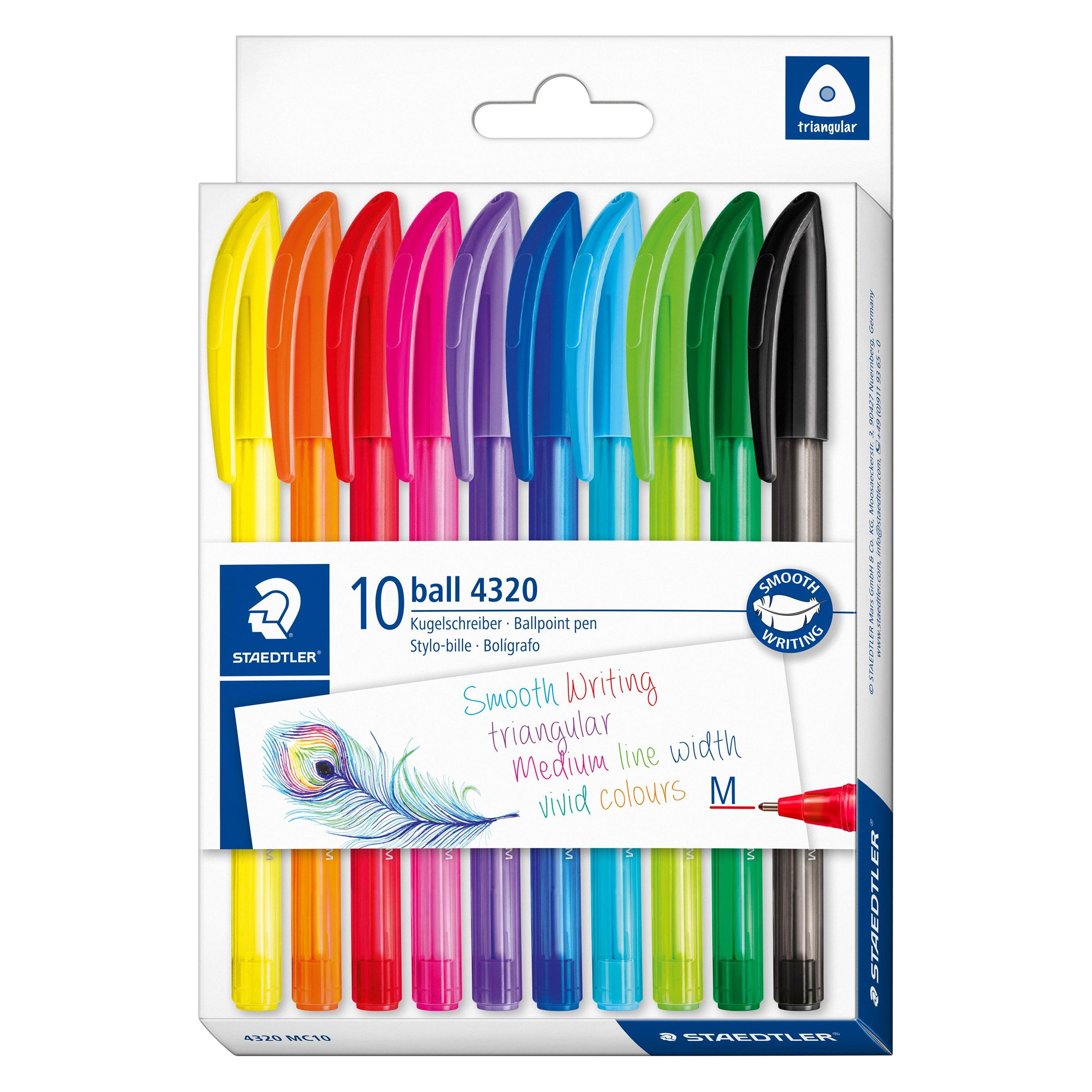 Staedtler Kugelschreiber ball 4320 M, 10er Kartonetui (10x) (4320 MC10)