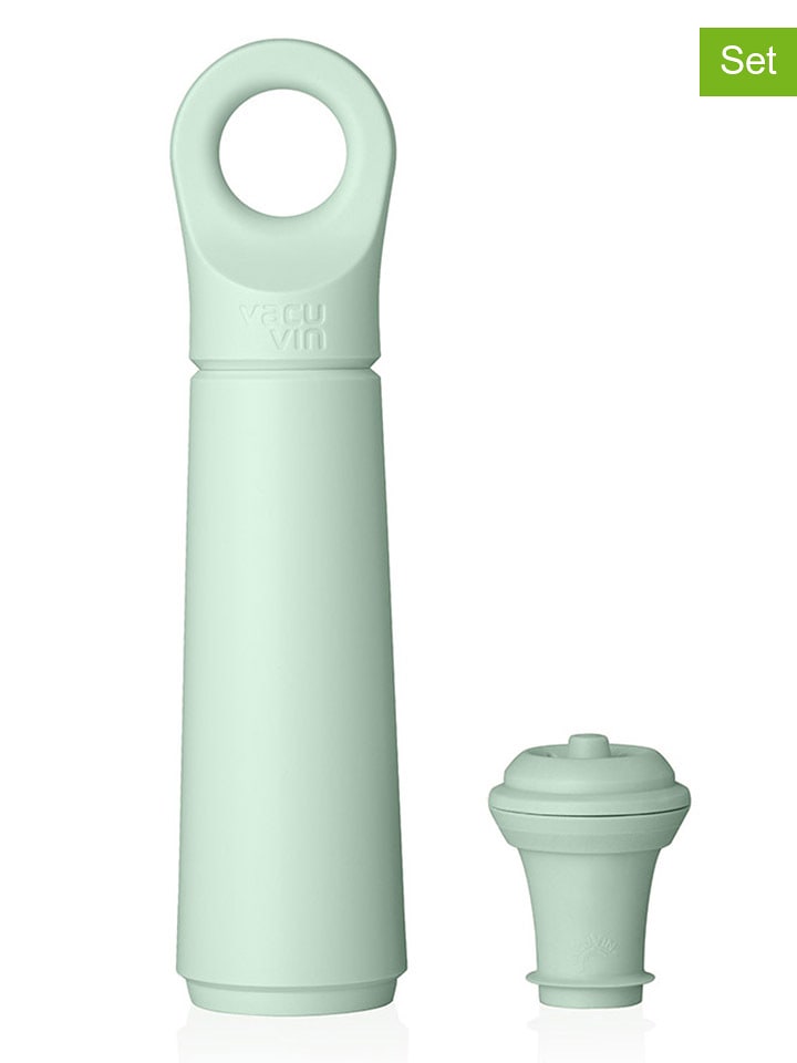 Vacu Vin 2tlg. Weinpumpen-Set ''Loop'' in Mint - onesize