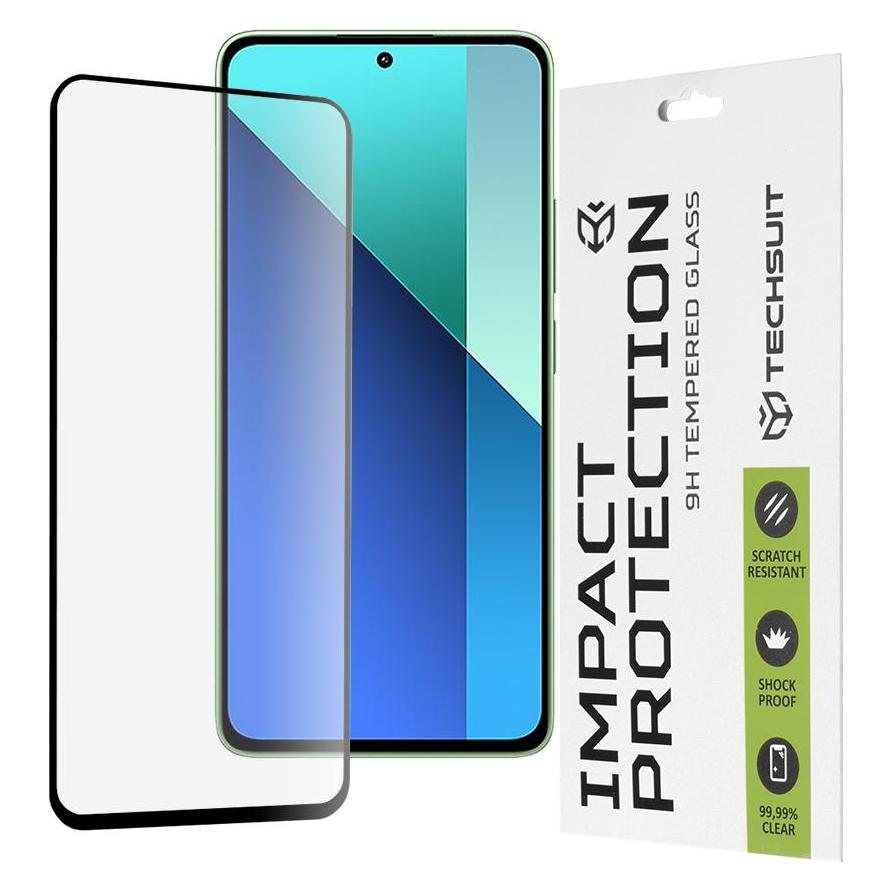 Techsuit - 111D Full Cover / Full Glue Glass - Xiaomi Redmi Note 13 4G - Black (Xiaomi Redmi Note 13 4G) (56345209)