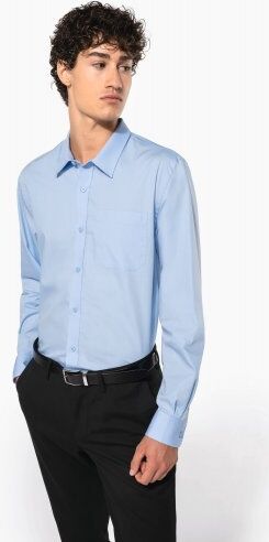 Camicia uomo in popeline manica lunga Personalizzate o neutre Kariban