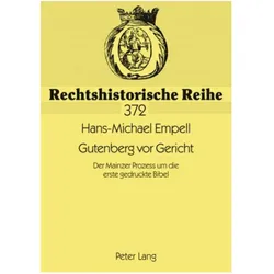 Gutenberg vor Gericht, Fachbücher von Hans-Michael Empell
