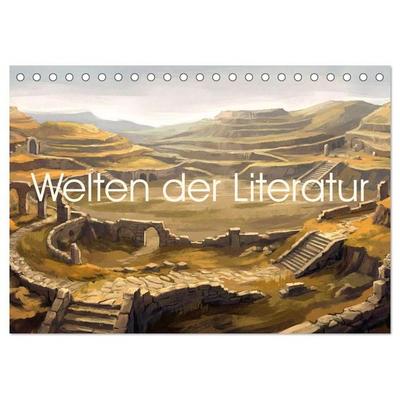 Welten der Literatur - Zwölf Zustände des Imaginären (Tischkalender 2027 DIN A5 quer), CALVENDO Monatskalender
