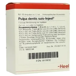 PULPA DENTIS SUIS Injeel Ampullen 10 St