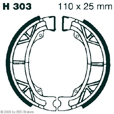 EBC Brakes H303 Bremsbackensatz