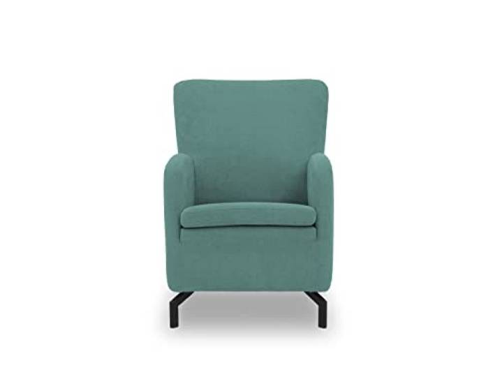 DOMO. collection Sessel Franca, hohe Rückenlehne, Mint Sessel mit hoher Rückenlehne und Metallfüßen, eleganter Armsessel, 68 x 82 x 93 cm (BxTxH)
