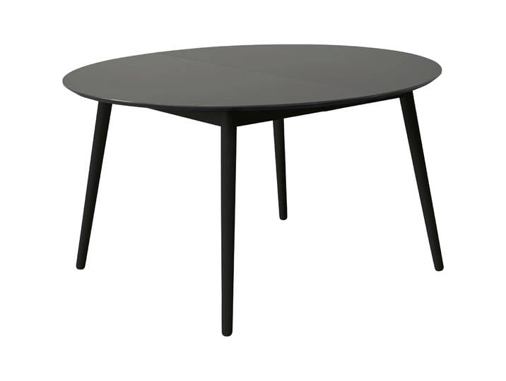 Runder Esstisch mit Verlängerung - Farbe: graphit - Material: Laminat - 1269