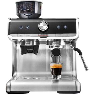 Gastroback Espressomaschine Design Barista Pro, Milchaufschäumer, 2,8 Liter, Edelstahl, silber