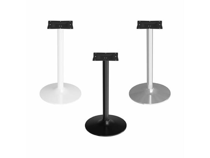 ONPIRA Tischgestell Schwarz Gastro – stabiles Tischuntergestell mit runder Bodenplatte Ø 45 cm, Metall Tischfuß für Restaurant, Café & Bistro, standfestes Tischbein