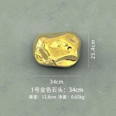 Uplifted Finds Abstract Simulated Stone Wall Pendant   Creative Mineral Background Decor   Professional Hotel & Executive Lounge Art gold 34.1